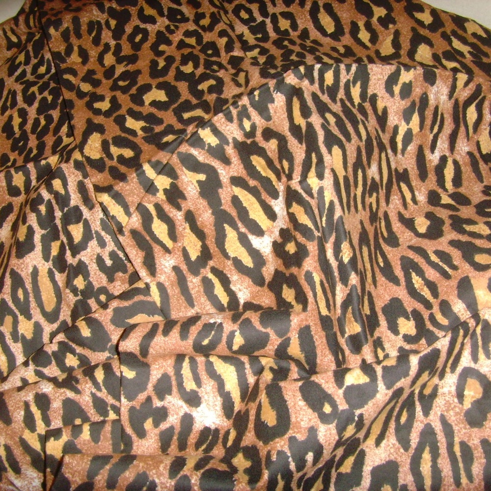 Leopard Print Flannel Fabric/2 Yards and 6 Inches